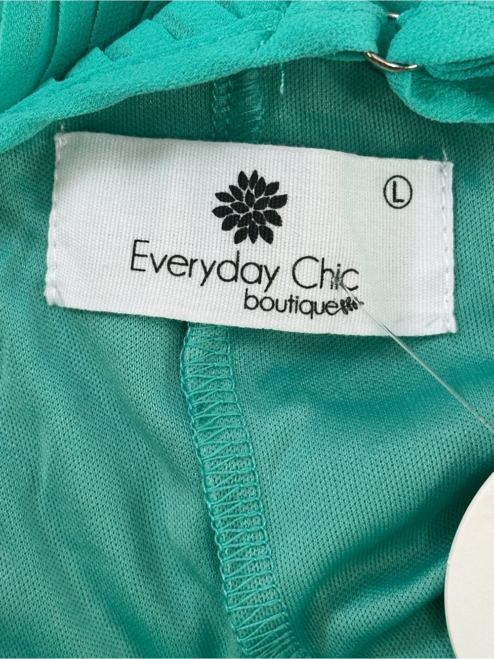 Everyday Chic Turquoise Pleated Maxi Dress Boho Resort NWT - Picture 5 of 13